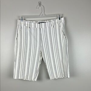 Liverpool Woman’s Size 6/28 Black and White Striped Shorts